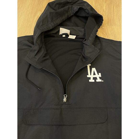 Women's Los Angeles Dodgers Black Plus Size Anorak Quarter-Zip Hoodie Jacket XL - Picture 6 of 13